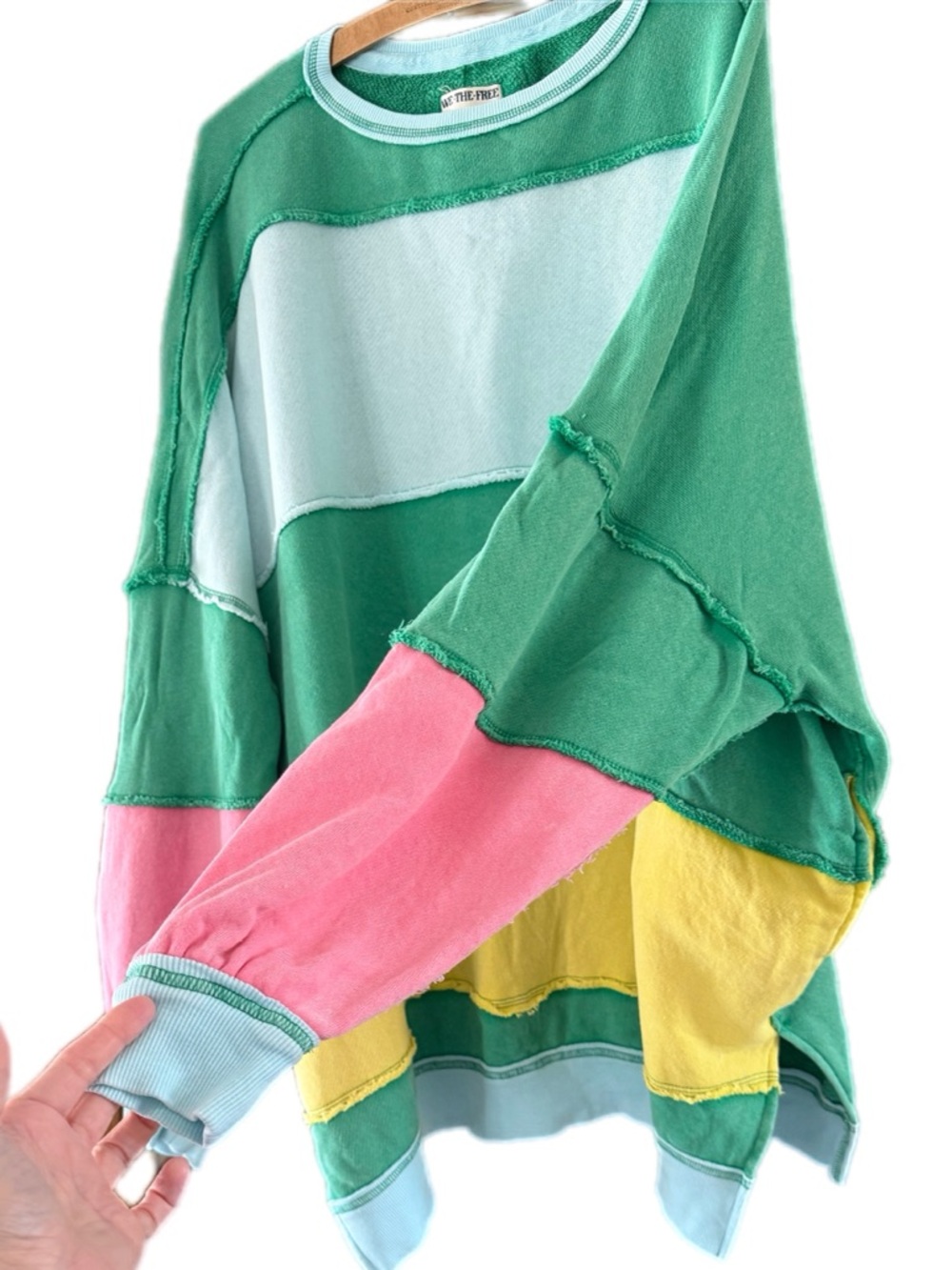 We The Free Rugby Stripe
Sweatshirt Free People -Green M - Picture 3 of 15